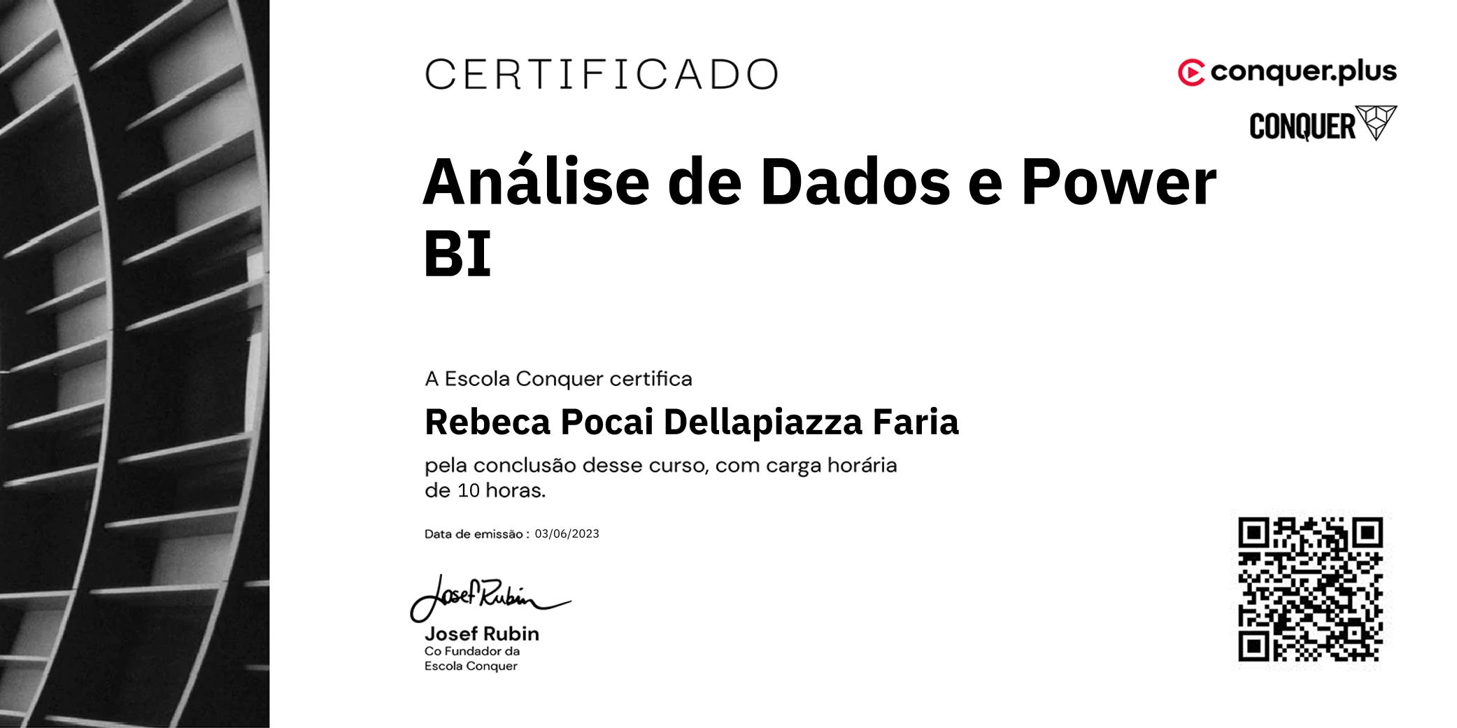 Certificado de Análise de Dados e Power BI