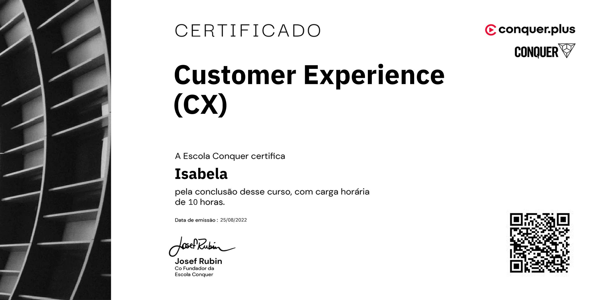 Certificado de Customer Experience (CX)