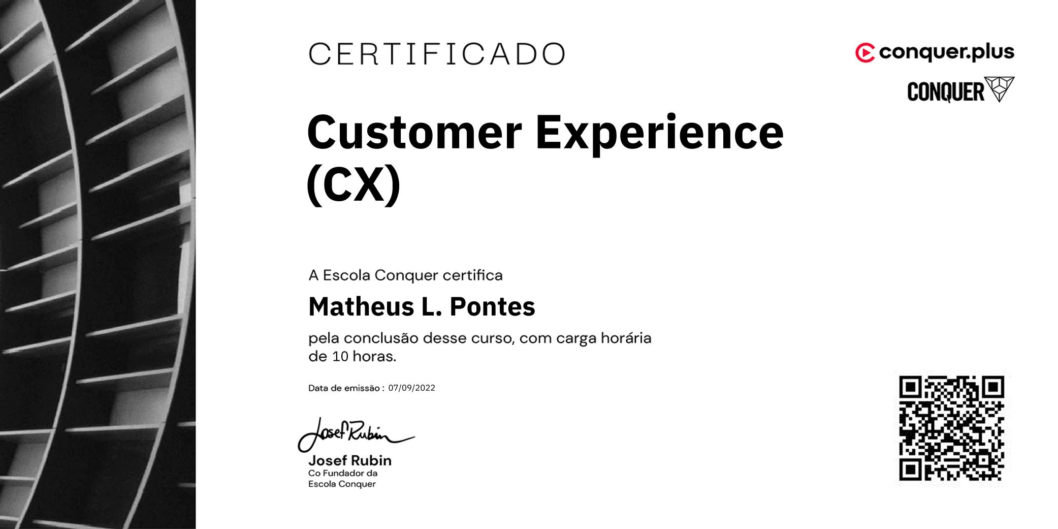 Certificado de Customer Experience (CX)