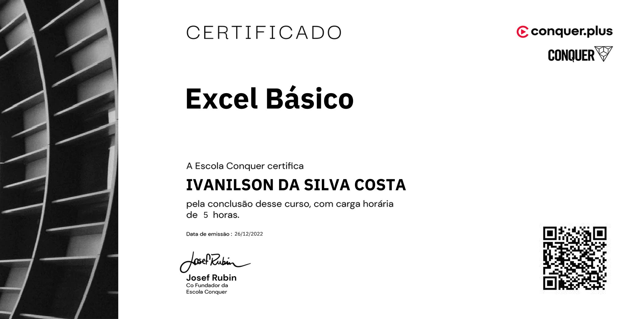 Certificado de Excel Básico