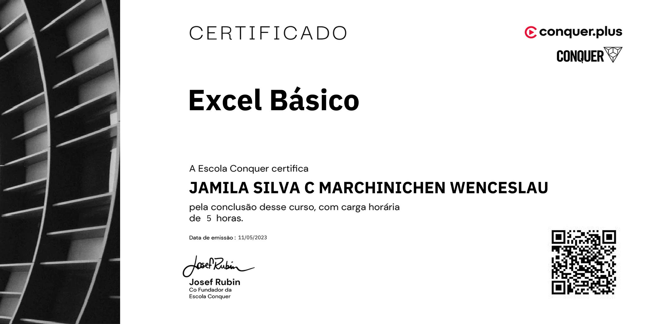 Certificado de Excel Básico