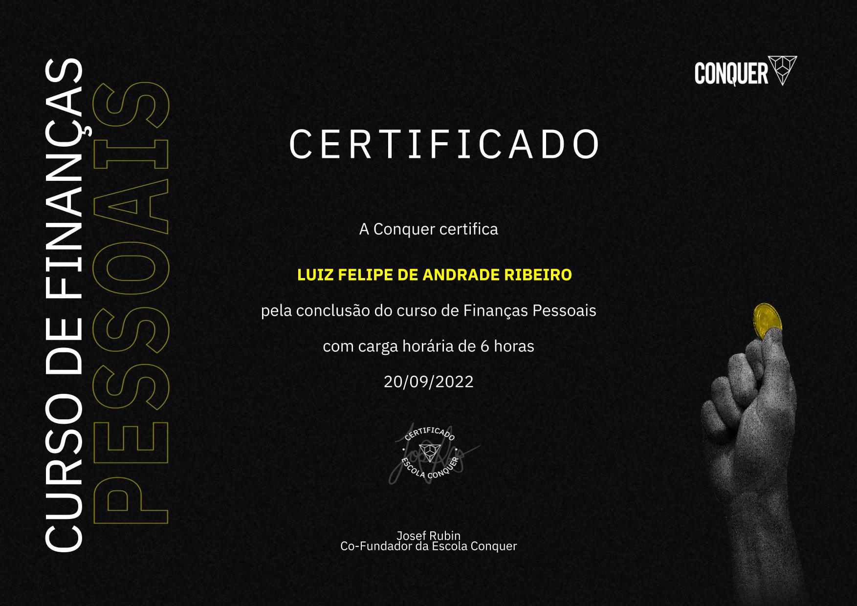 Certificado de Finanças Pessoais