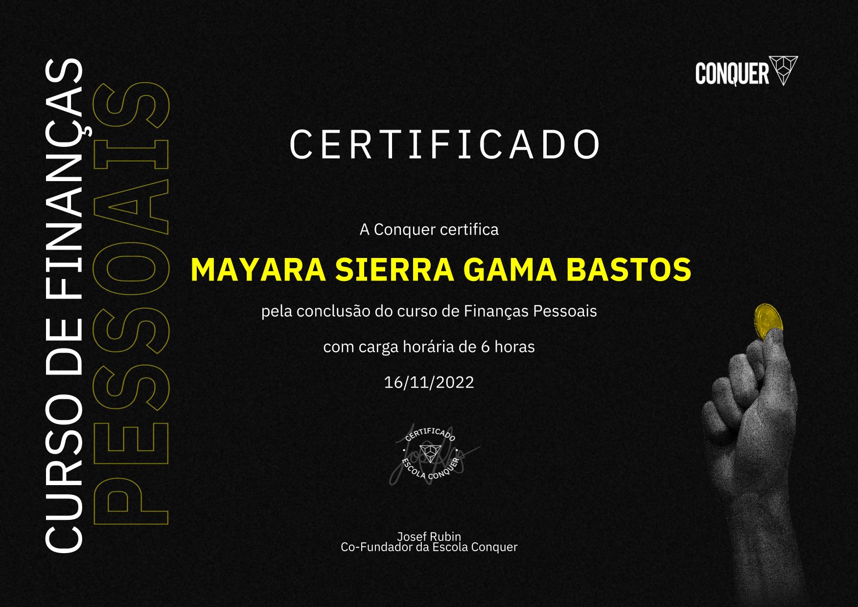 Certificado de Finanças Pessoais
