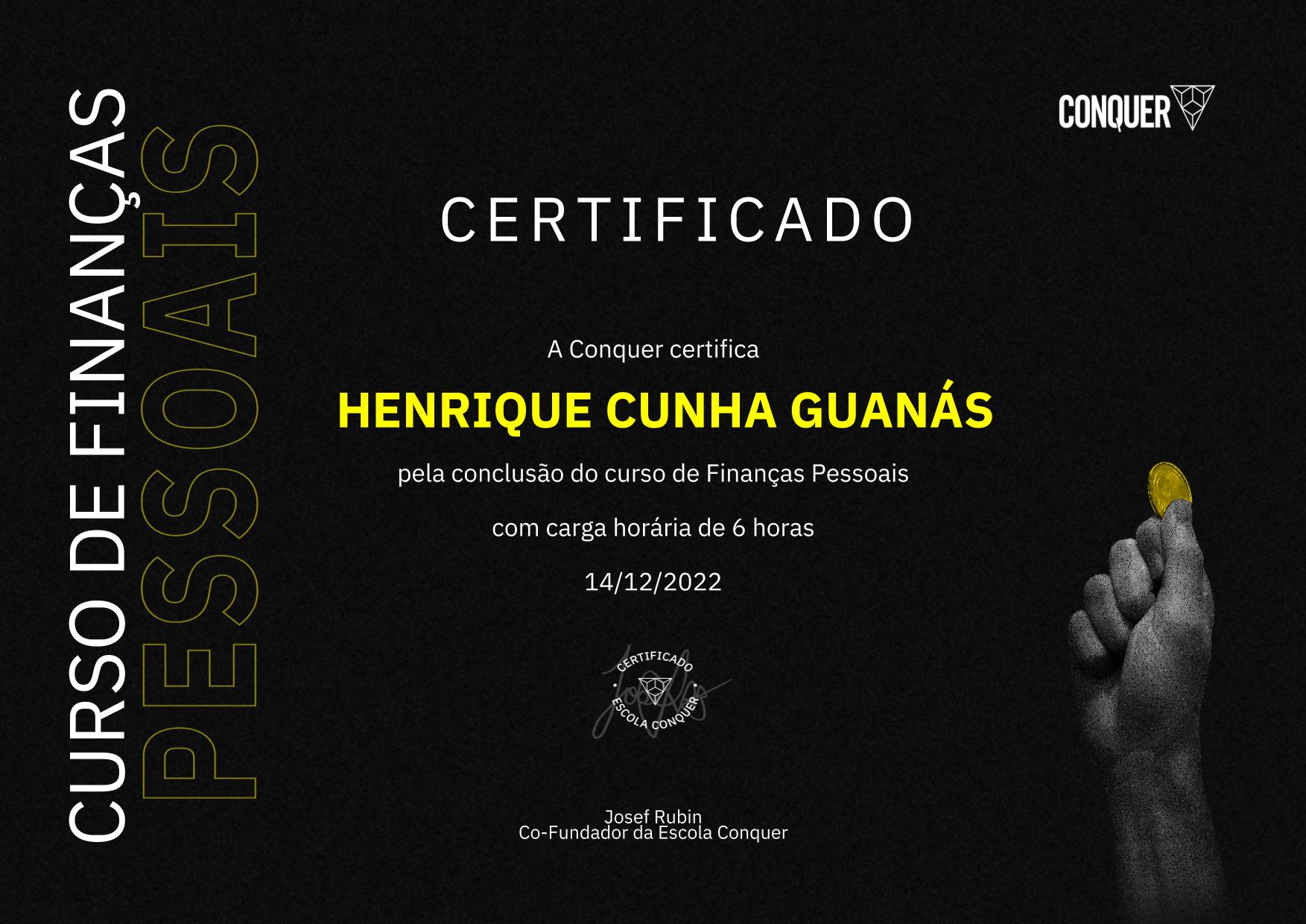 Certificado de Finanças Pessoais