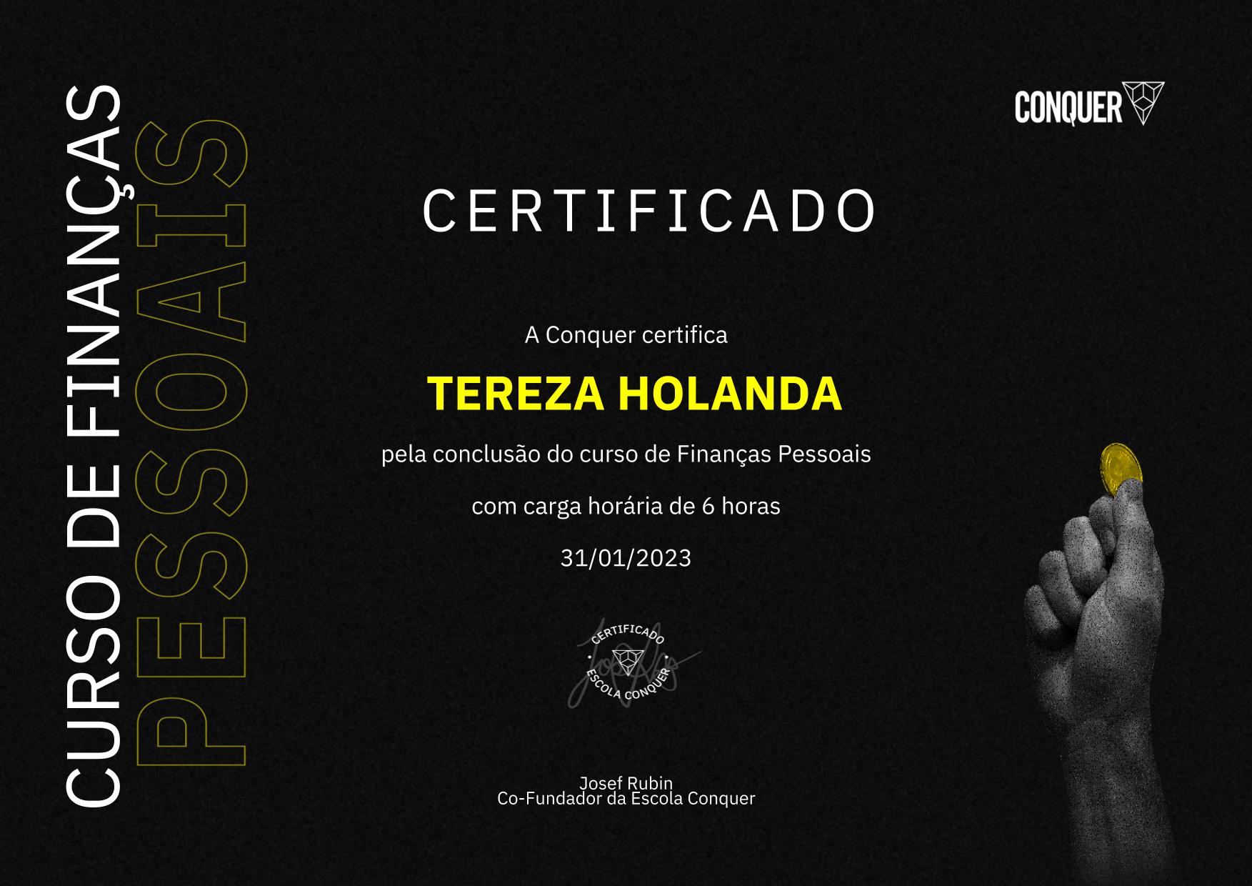 Certificado de Finanças Pessoais
