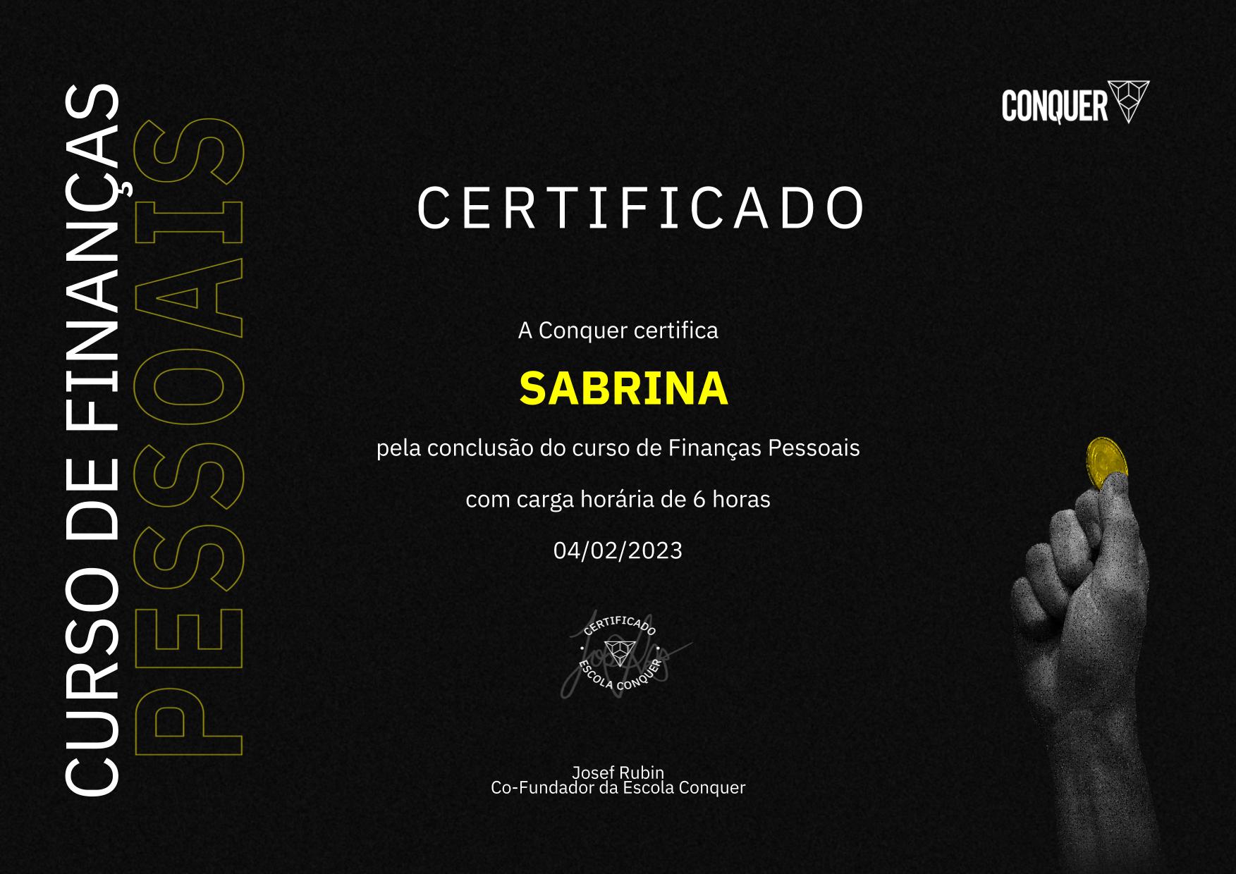 Certificado de Finanças Pessoais