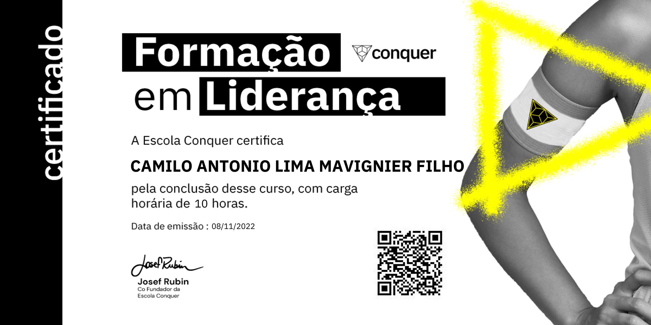 Certificado de Formando Campeões: Liderança F.C.