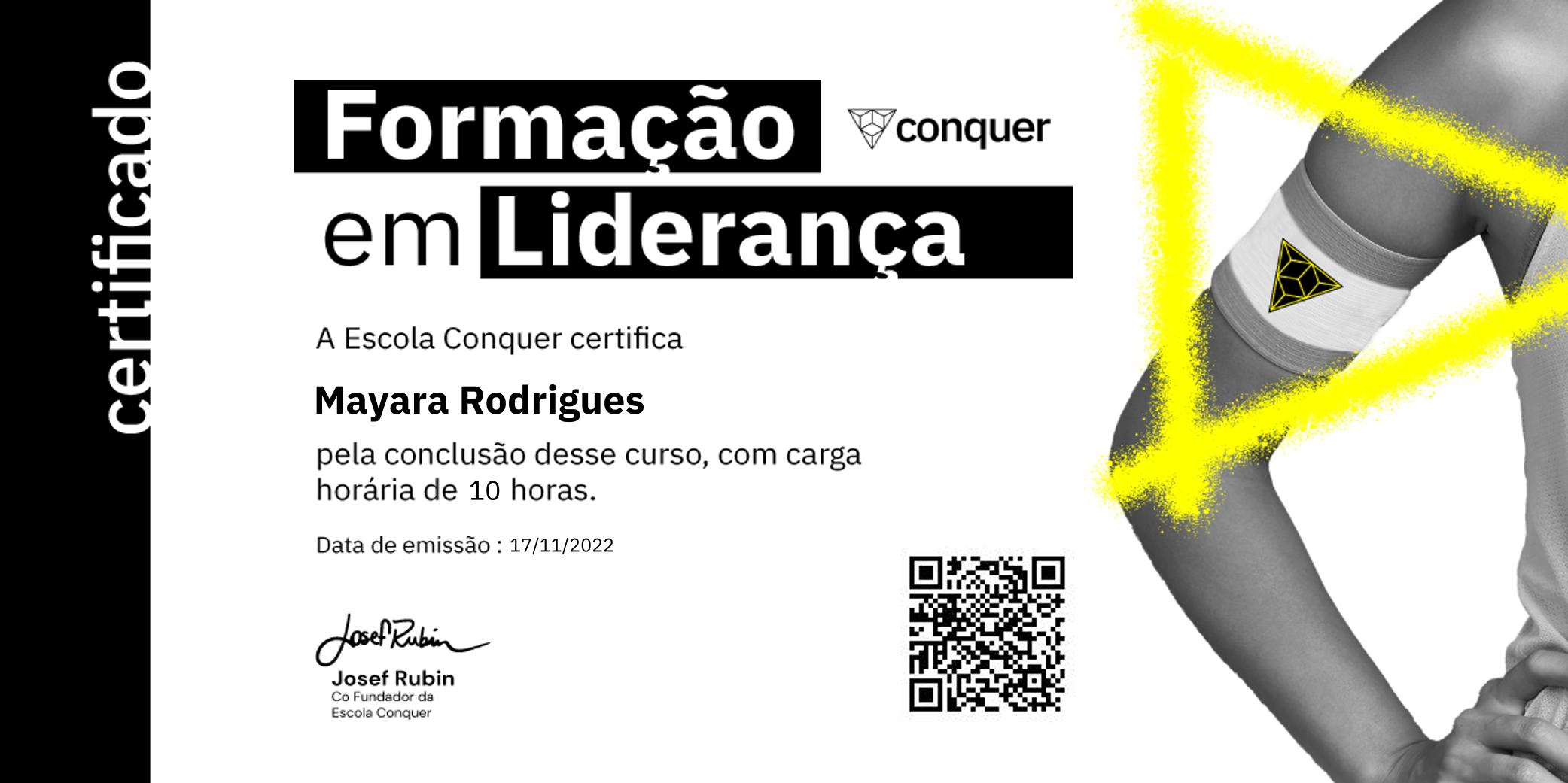 Certificado de Formando Campeões: Liderança F.C.