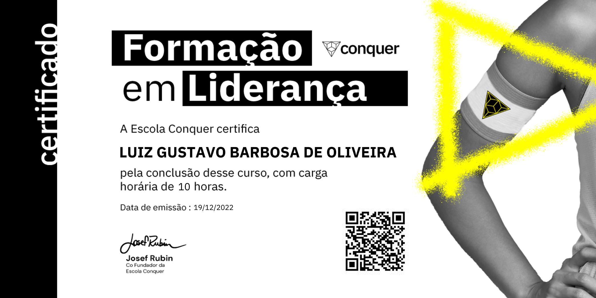Certificado de Formando Campeões: Liderança F.C.