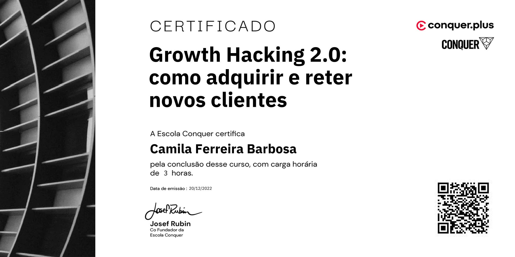 Certificado de Growth Hacking 2.0: como adquirir e reter novos clientes