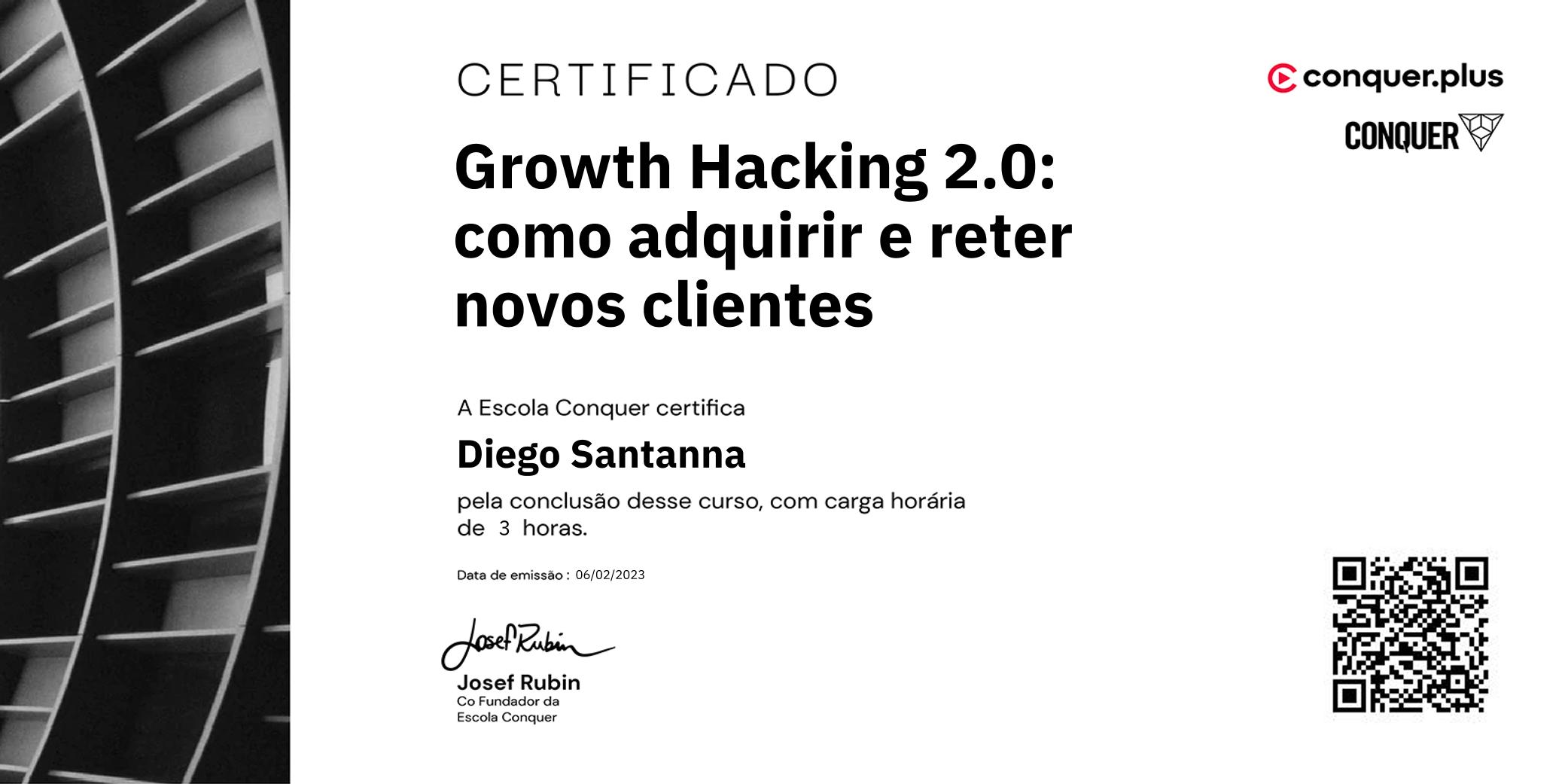 Certificado de Growth Hacking 2.0: como adquirir e reter novos clientes