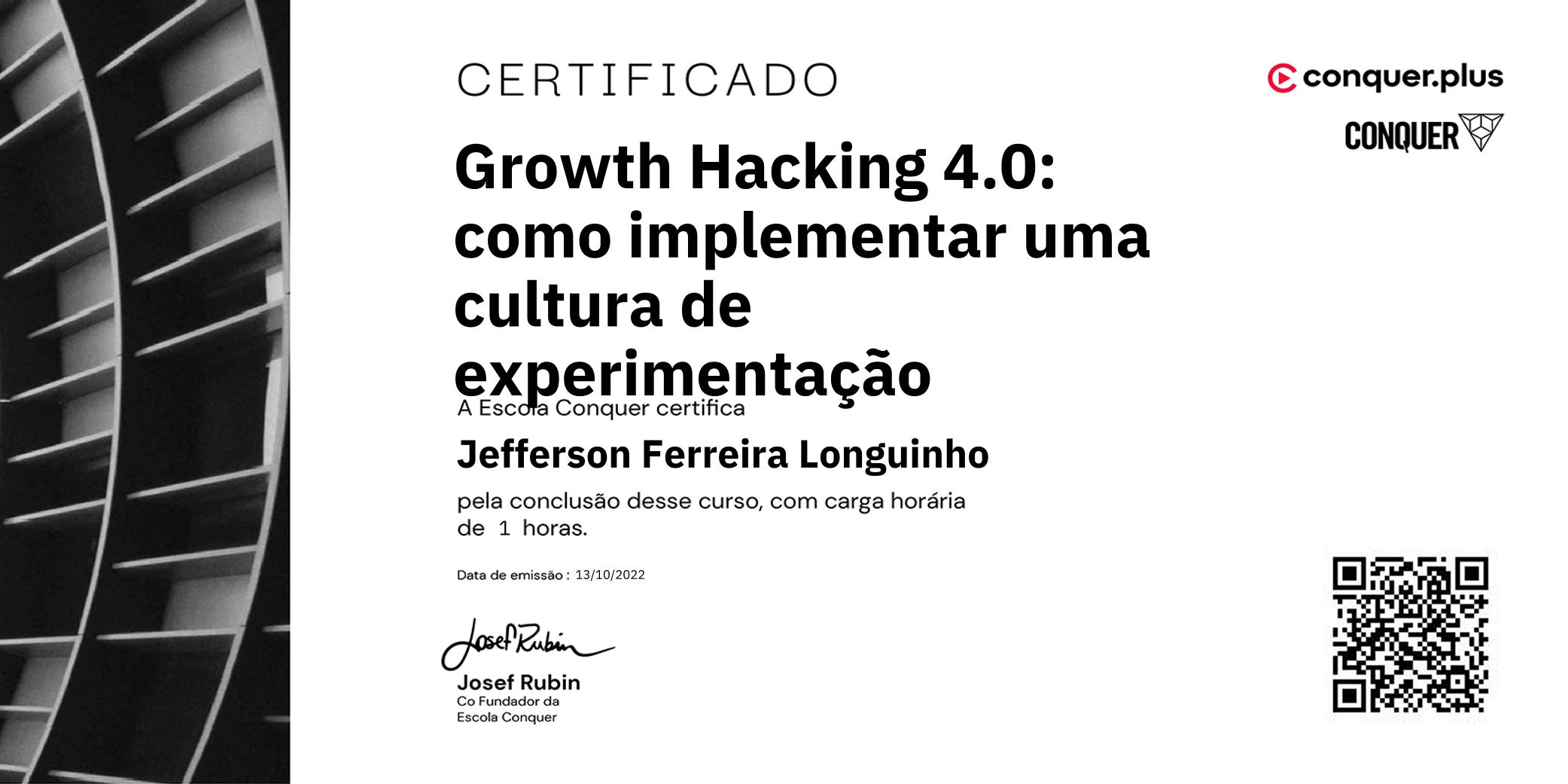 Certificado de Growth Hacking 4.0: como implementar uma cultura de experimentação