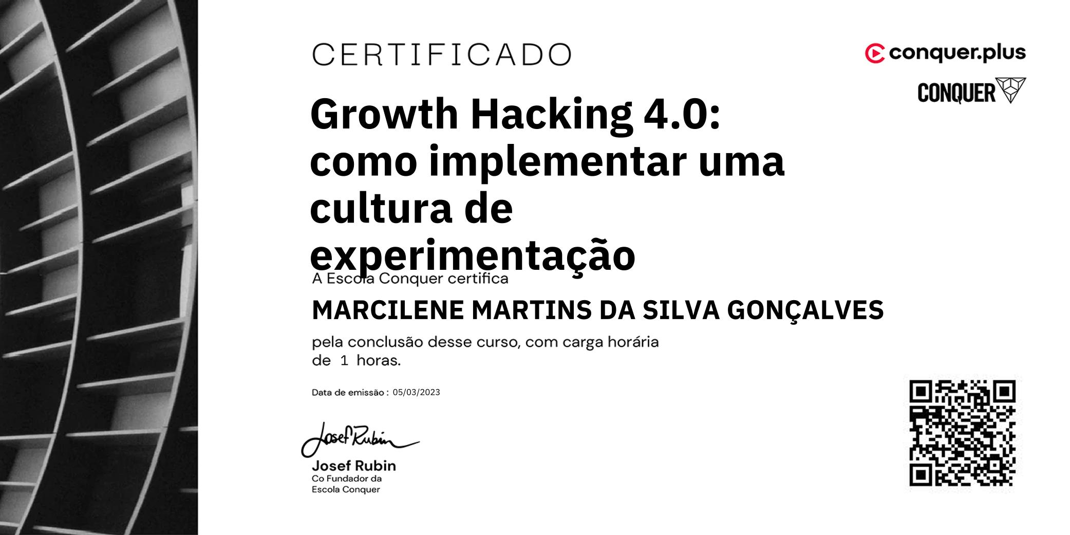 Certificado de Growth Hacking 4.0: como implementar uma cultura de experimentação