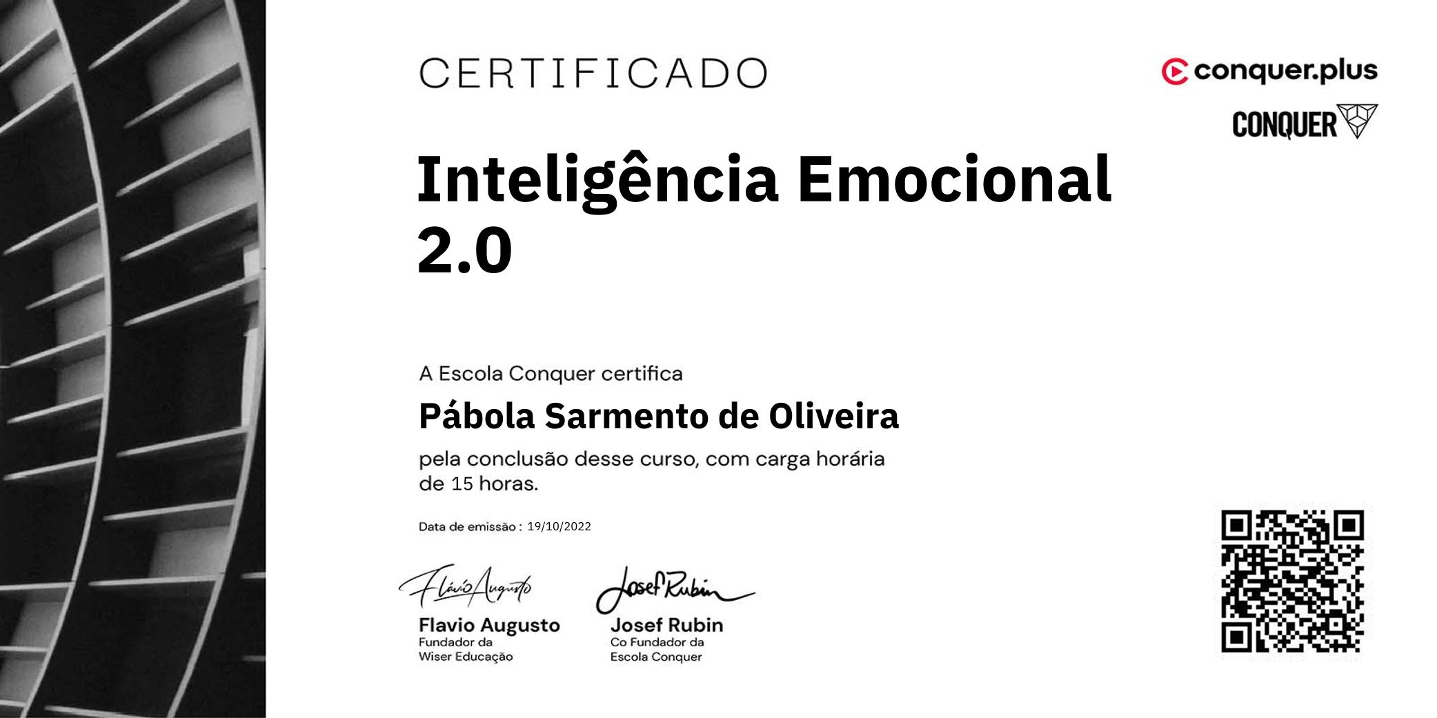 Certificado de Inteligência Emocional 2.0