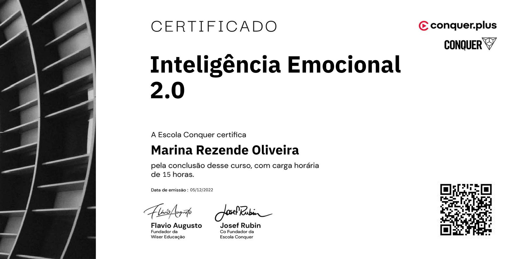 Certificado de Inteligência Emocional 2.0