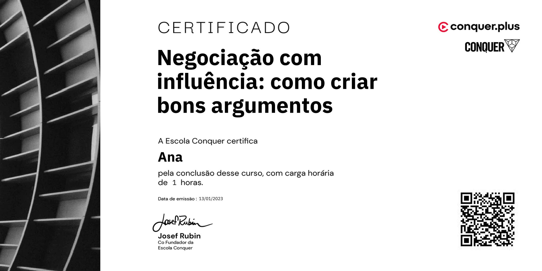 Certificado de Negociação com influência: como criar bons argumentos