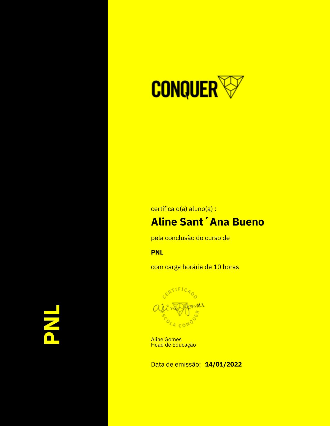 Certificado de PNL
