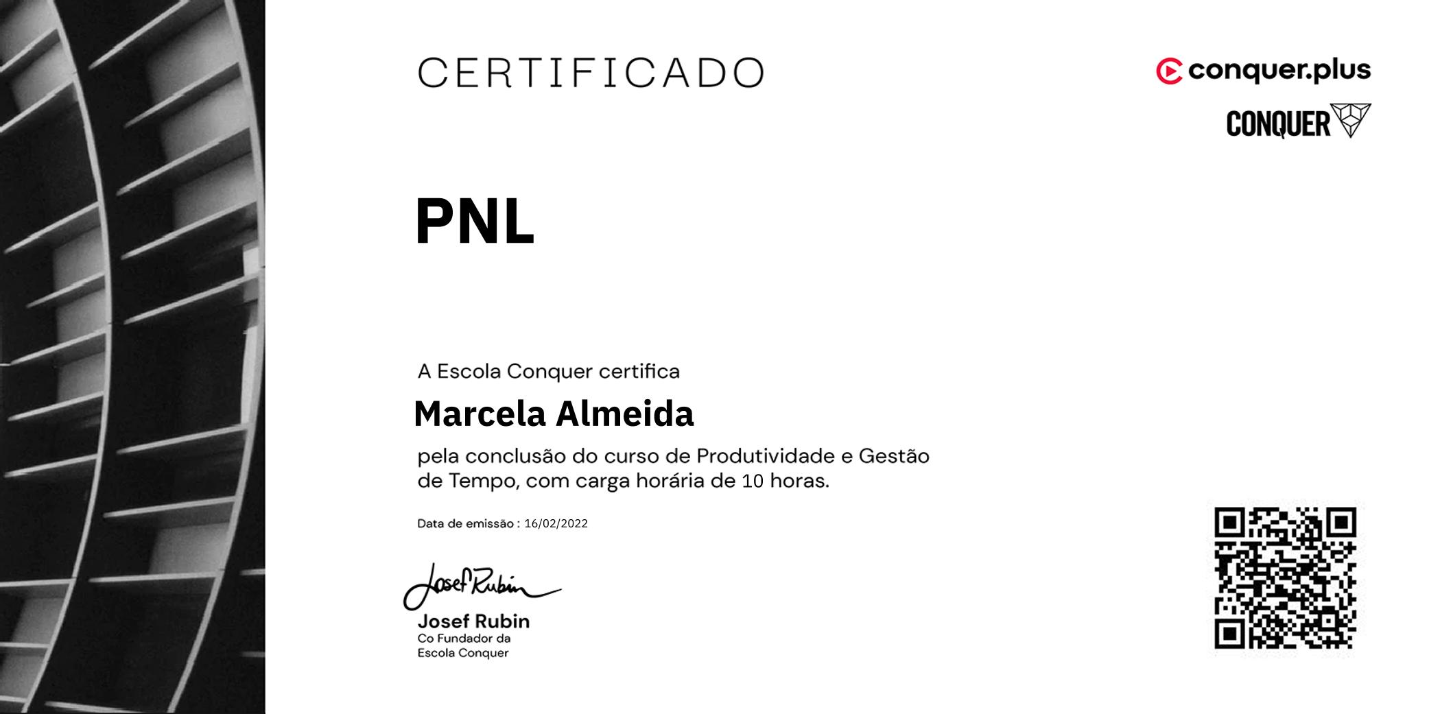 Certificado de PNL