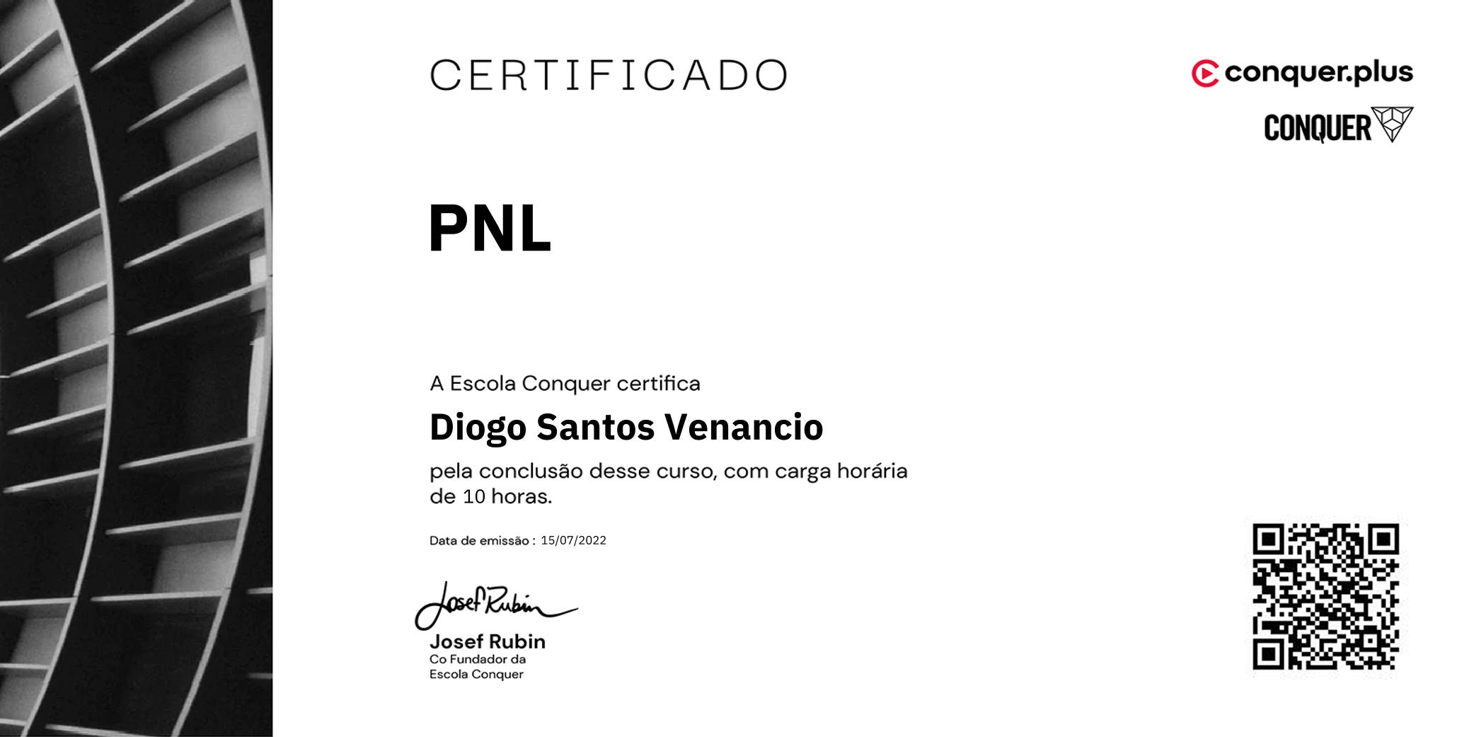 Certificado de PNL