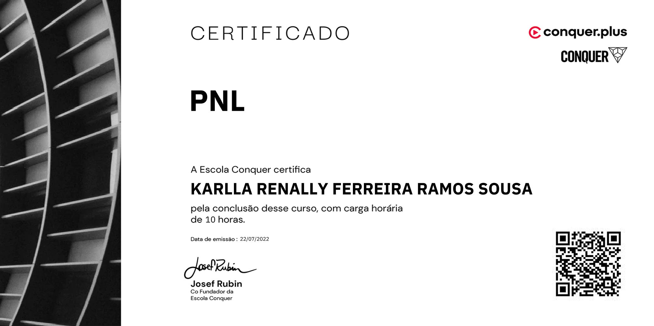 Certificado de PNL