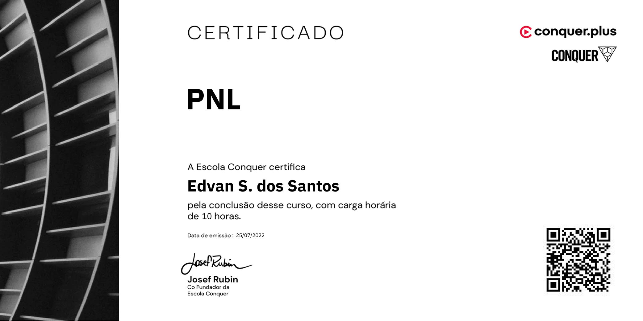 Certificado de PNL