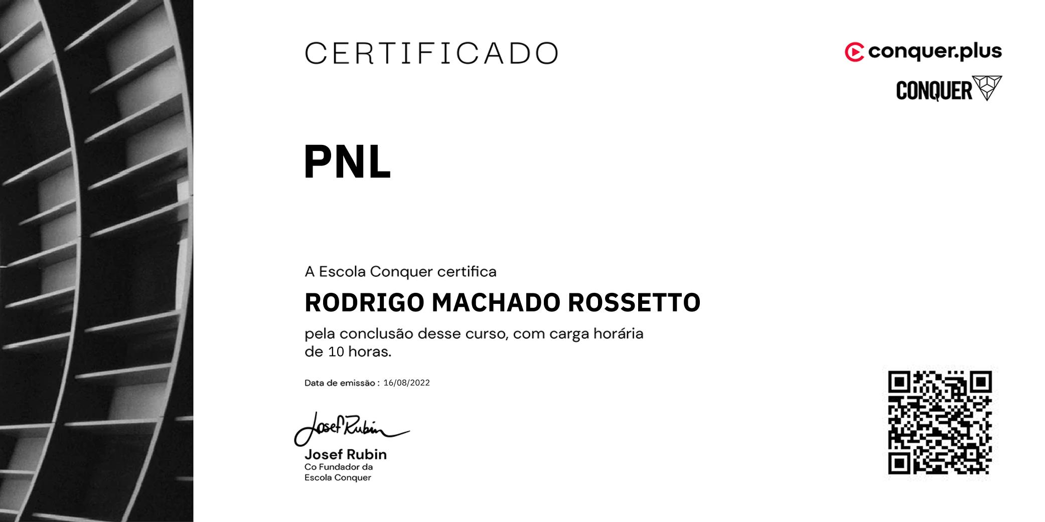 Certificado de PNL