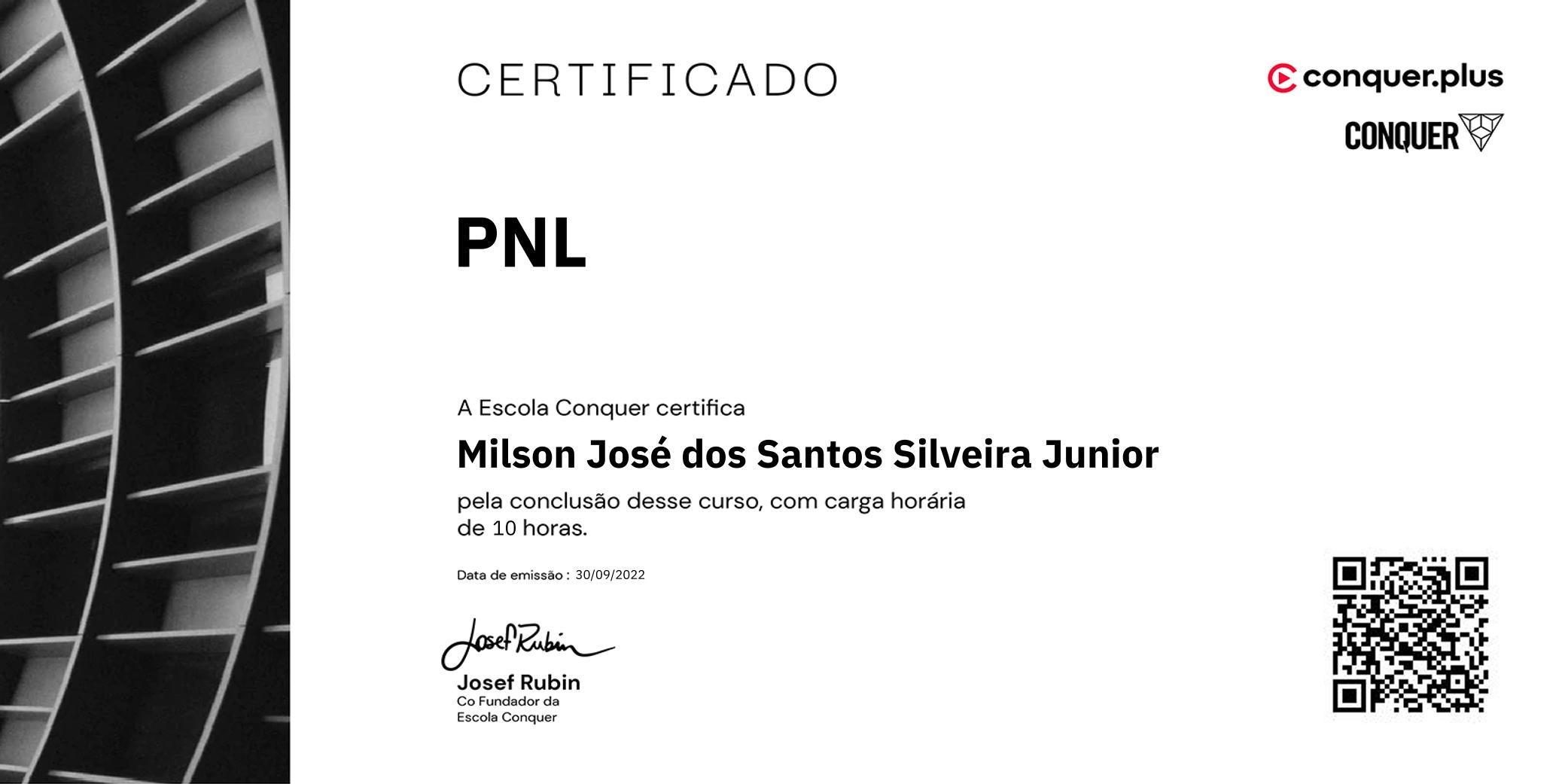 Certificado de PNL