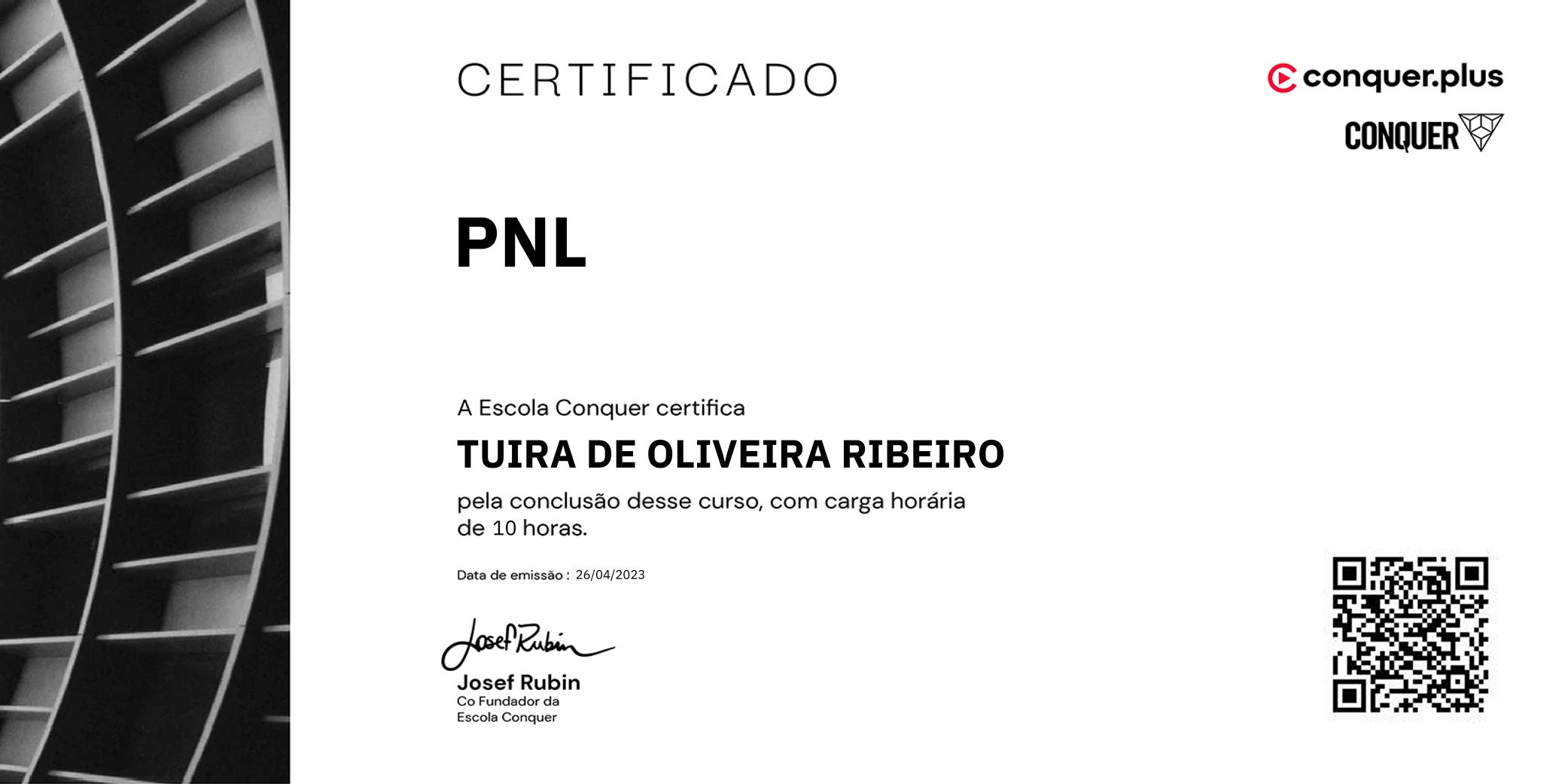 Certificado de PNL