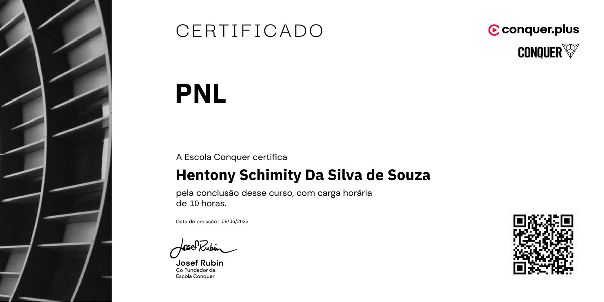 Certificado de PNL
