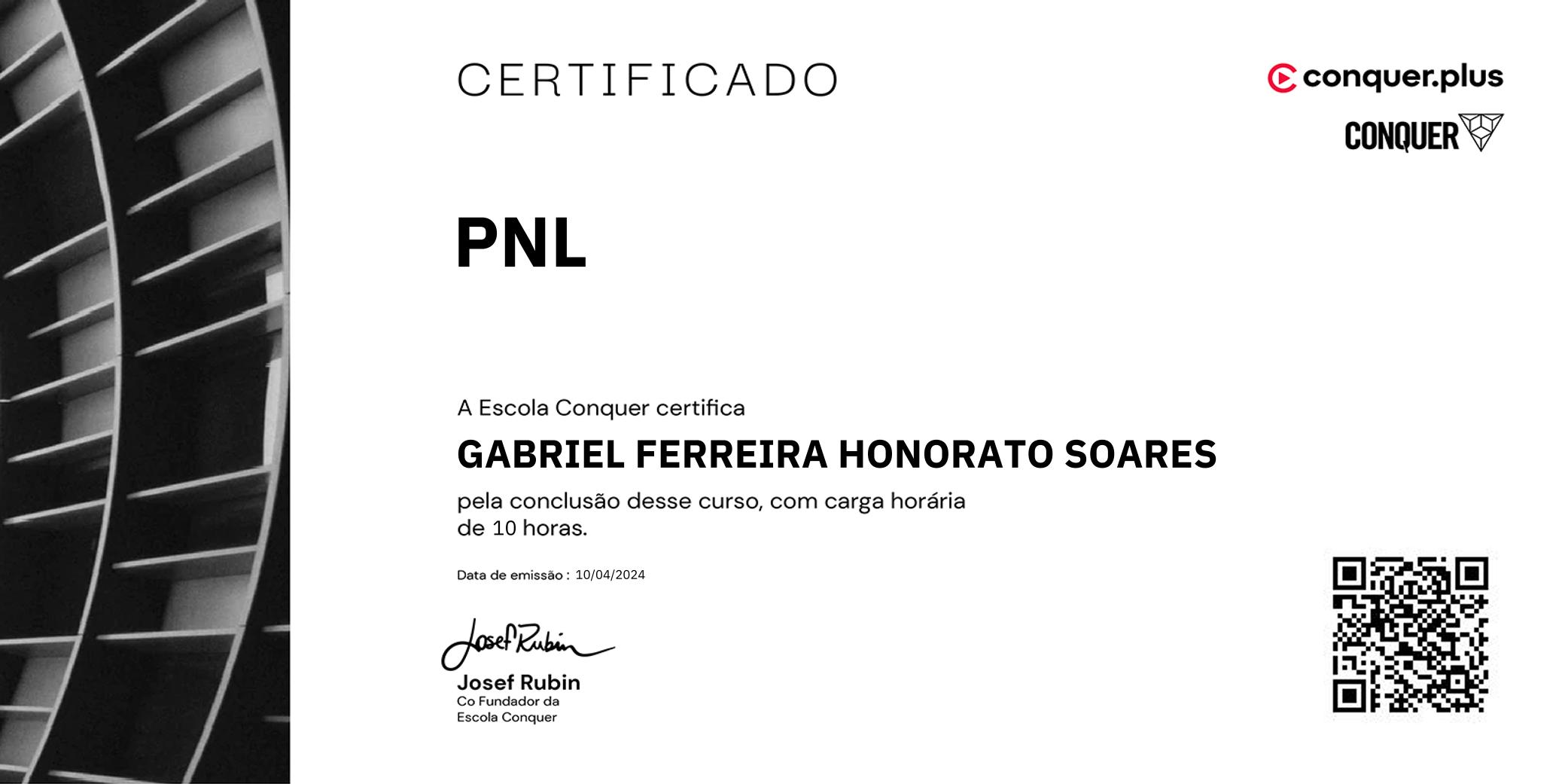 Certificado de PNL