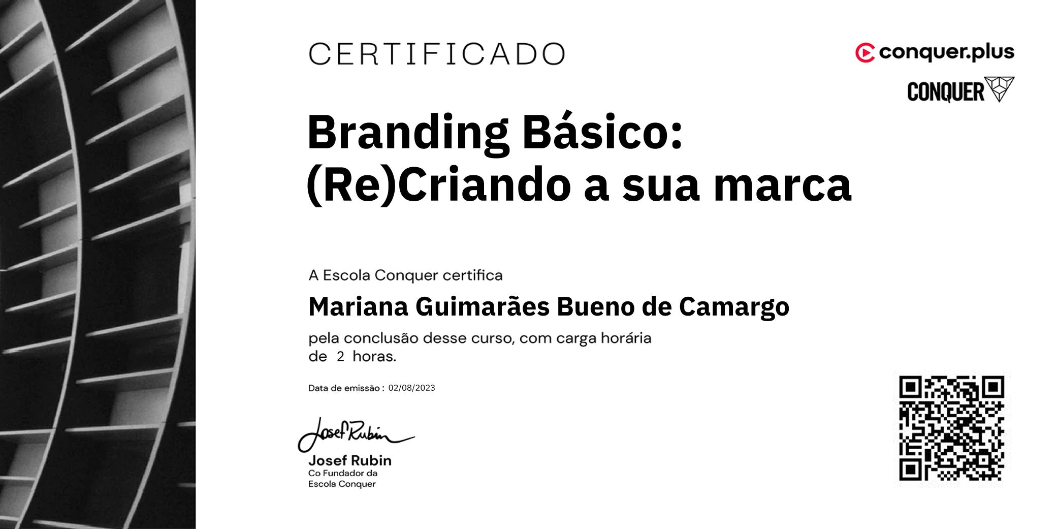 Certificado de Branding Básico: (Re)Criando a sua marca