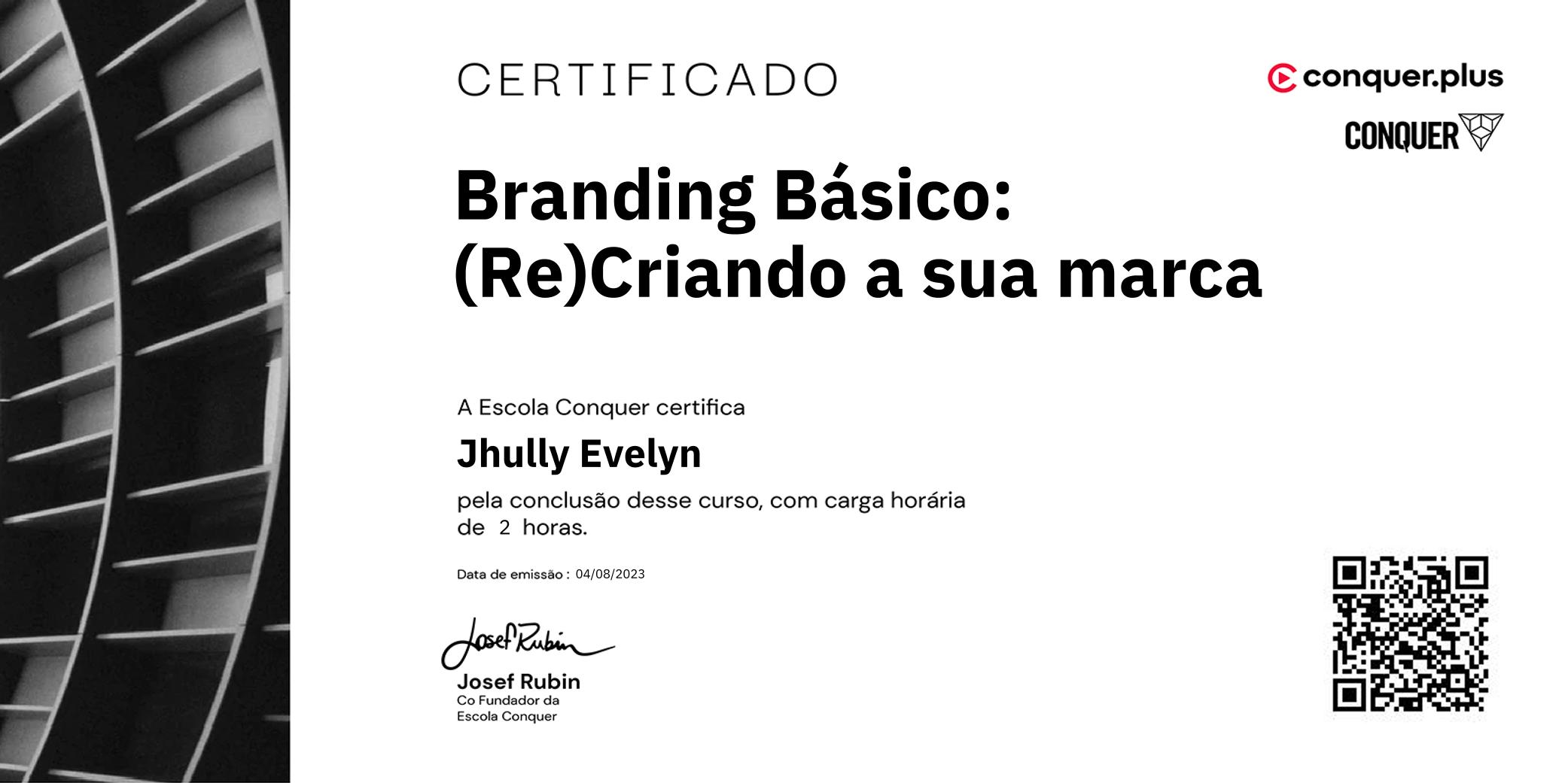 Certificado de Branding Básico: (Re)Criando a sua marca