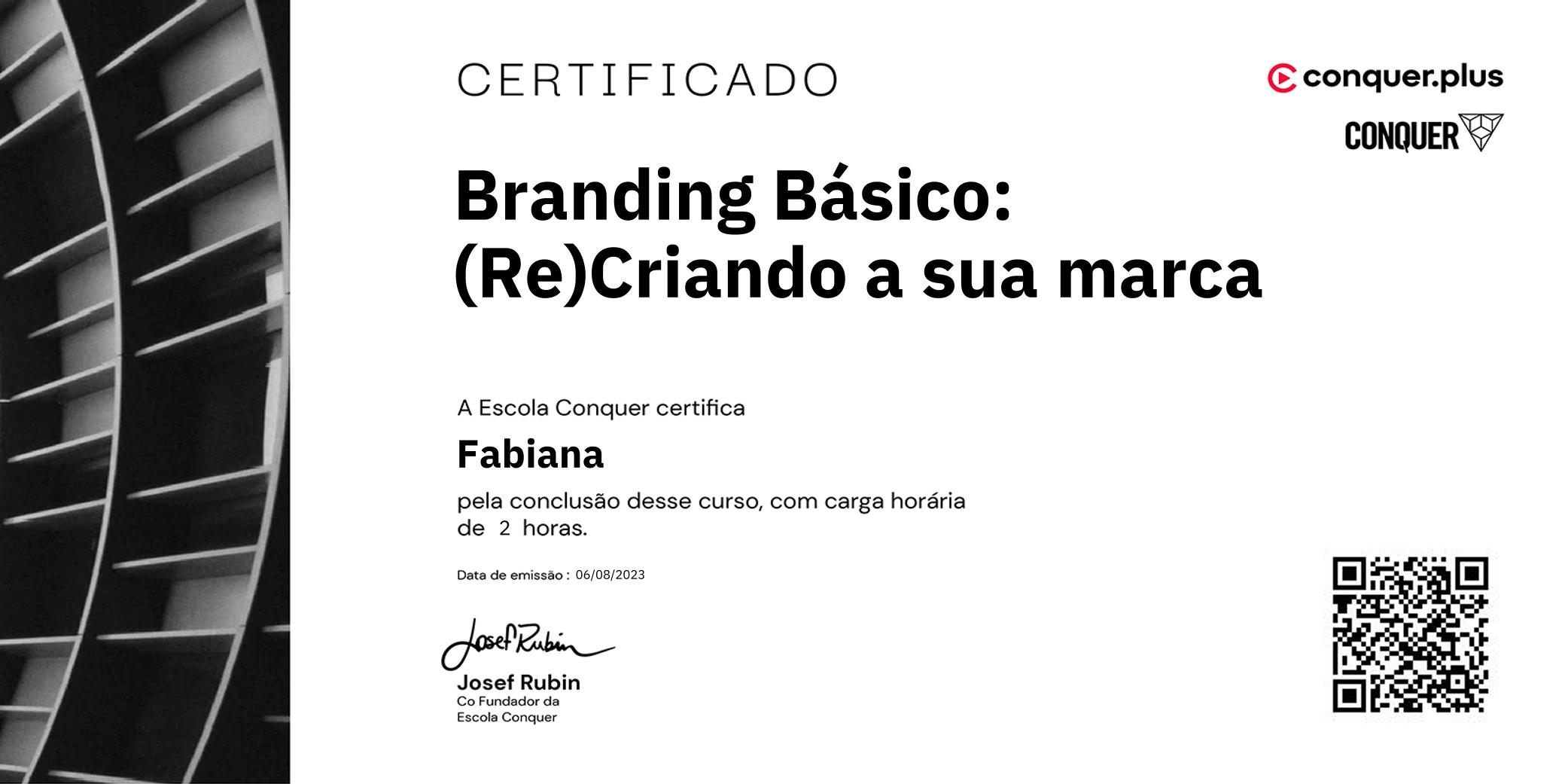 Certificado de Branding Básico: (Re)Criando a sua marca