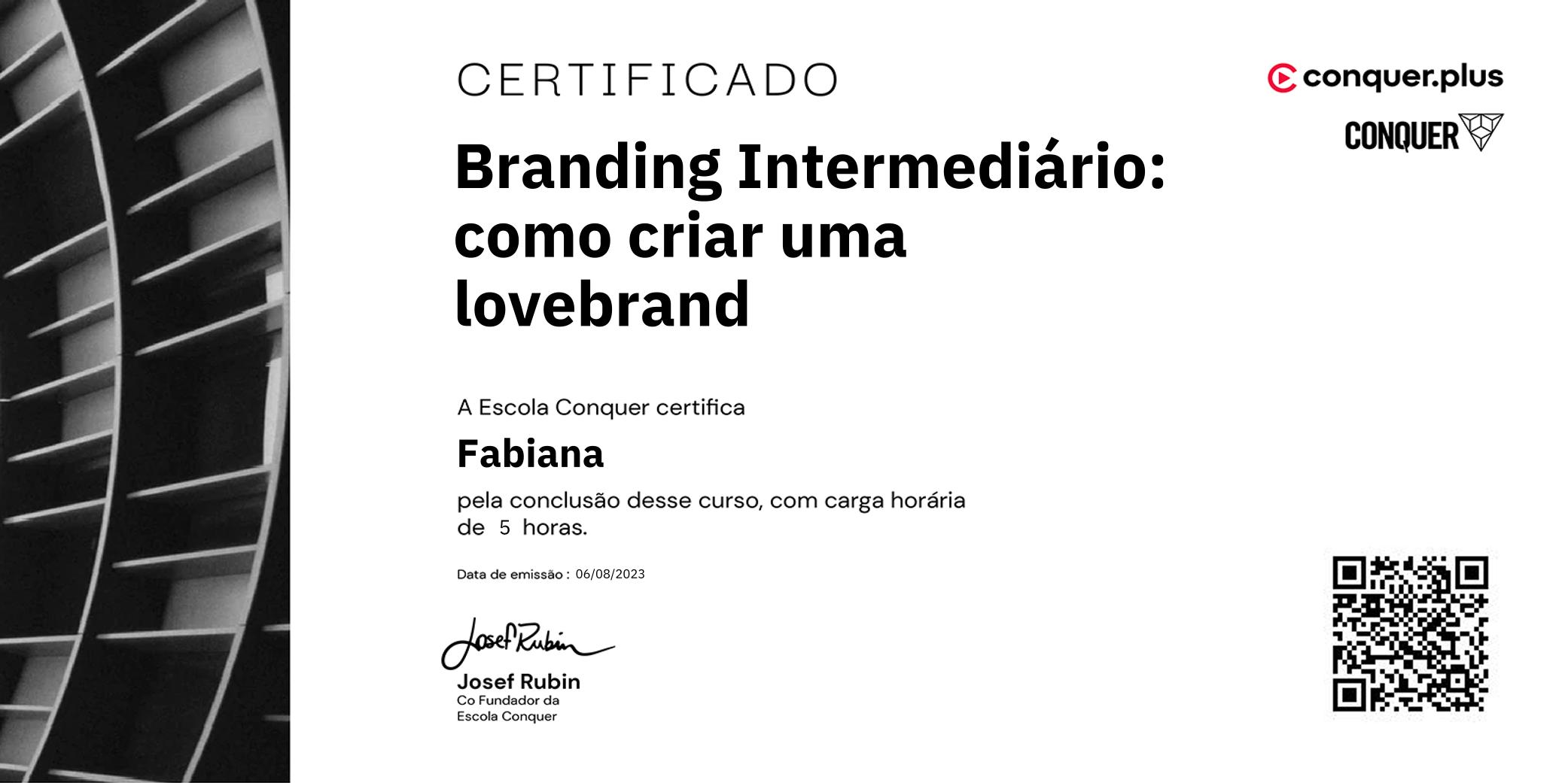 Certificado de Branding Intermediário: como criar uma lovebrand