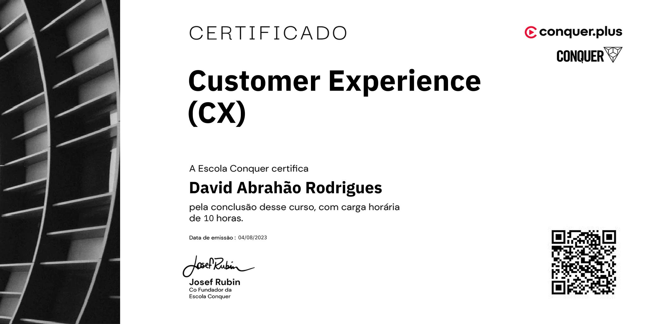Certificado de Customer Experience (CX)