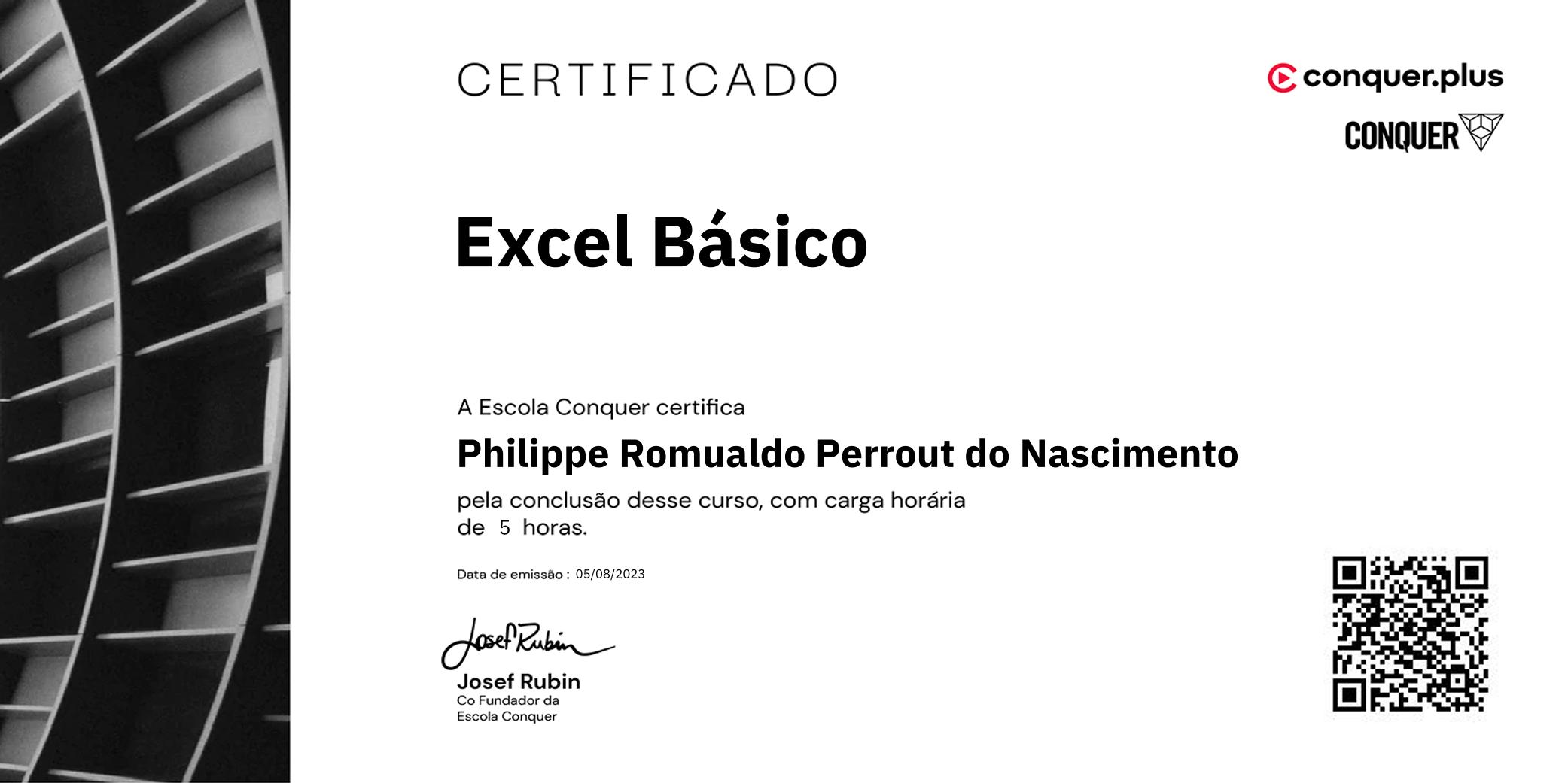 Certificado de Excel Básico