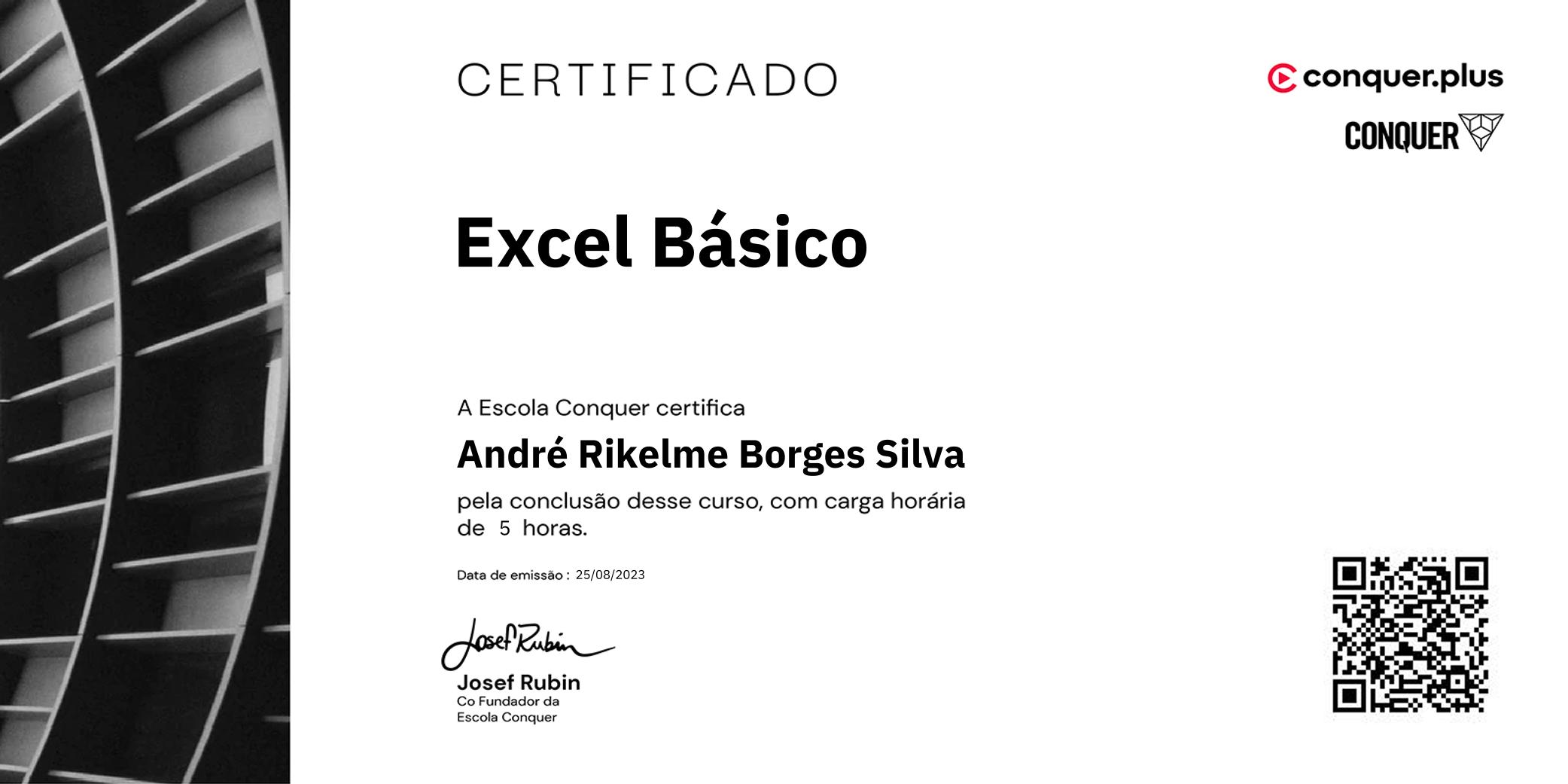 Certificado de Excel Básico