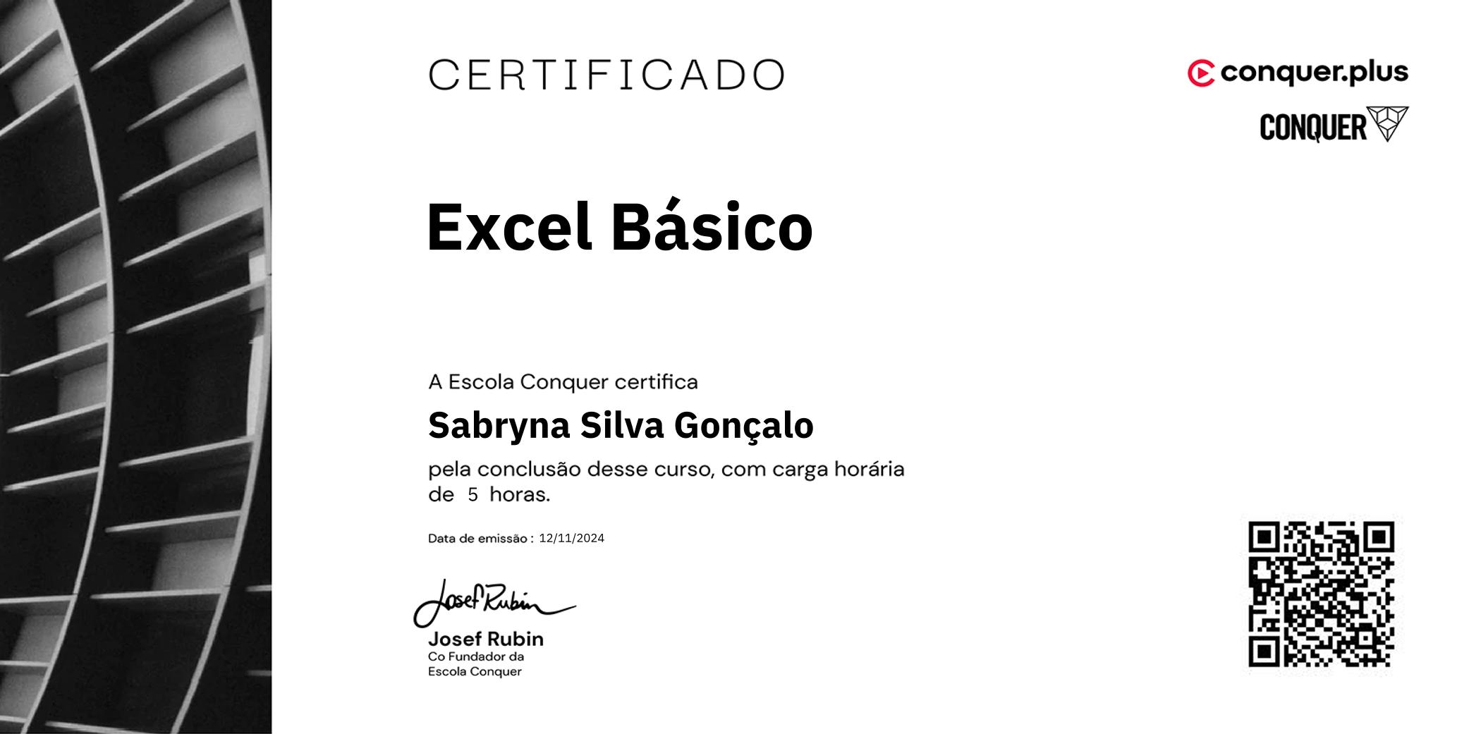 Certificado de Excel Básico