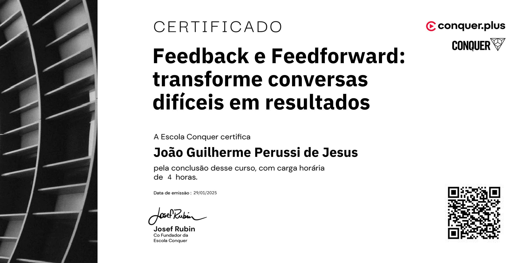 Certificado de Feedback e Feedforward: transforme conversas difíceis em resultados