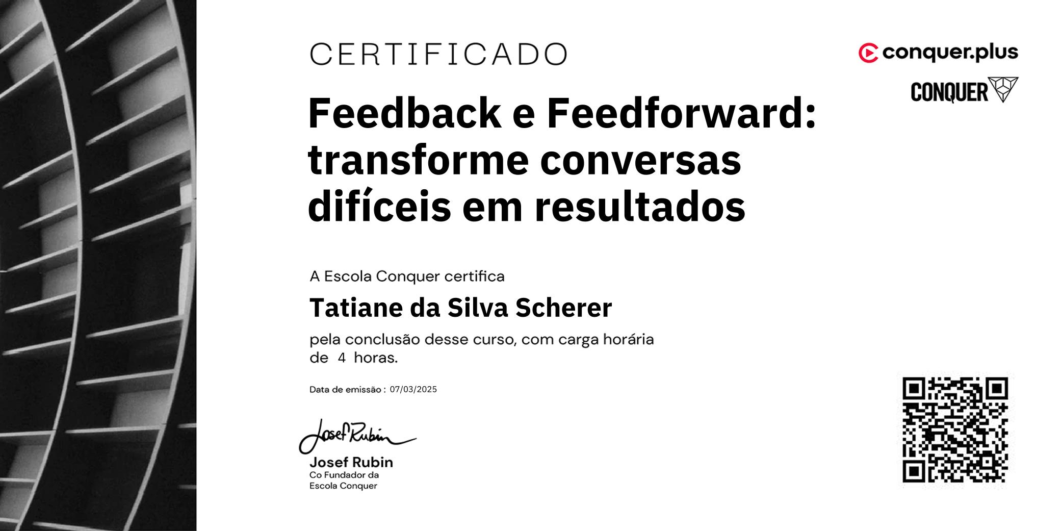 Certificado de Feedback e Feedforward: transforme conversas difíceis em resultados