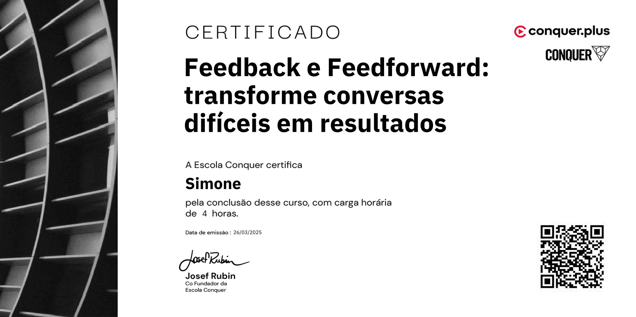 Certificado de Feedback e Feedforward: transforme conversas difíceis em resultados