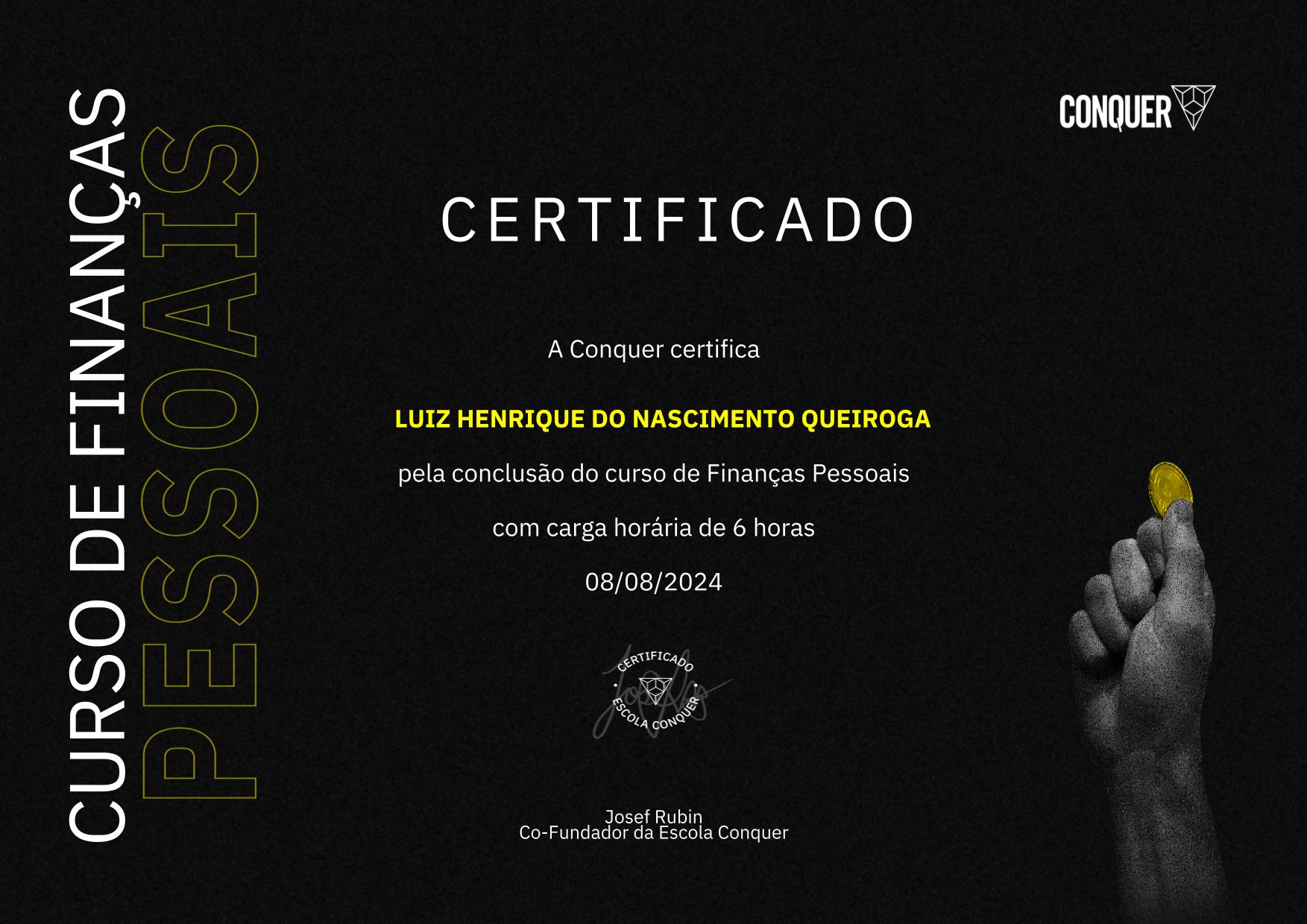 Certificado de Finanças Pessoais
