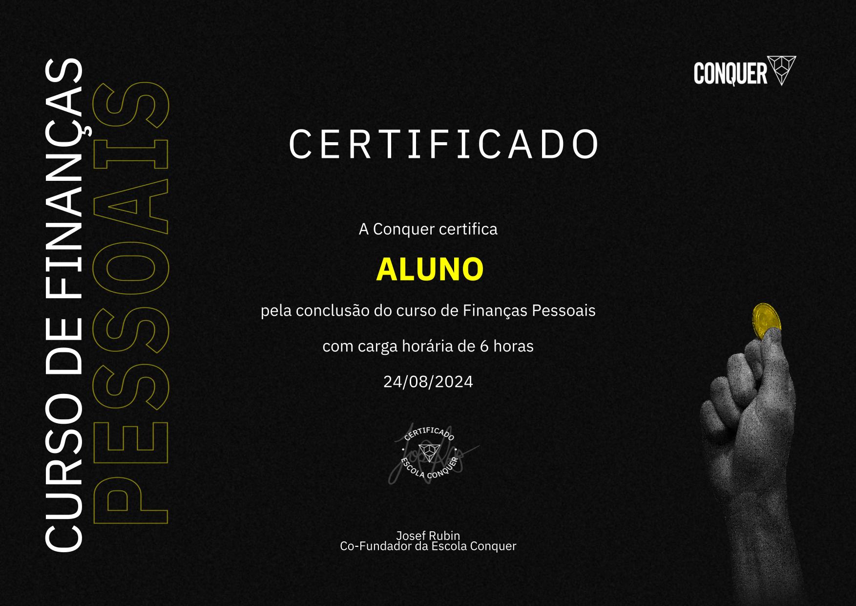 Certificado de Finanças Pessoais