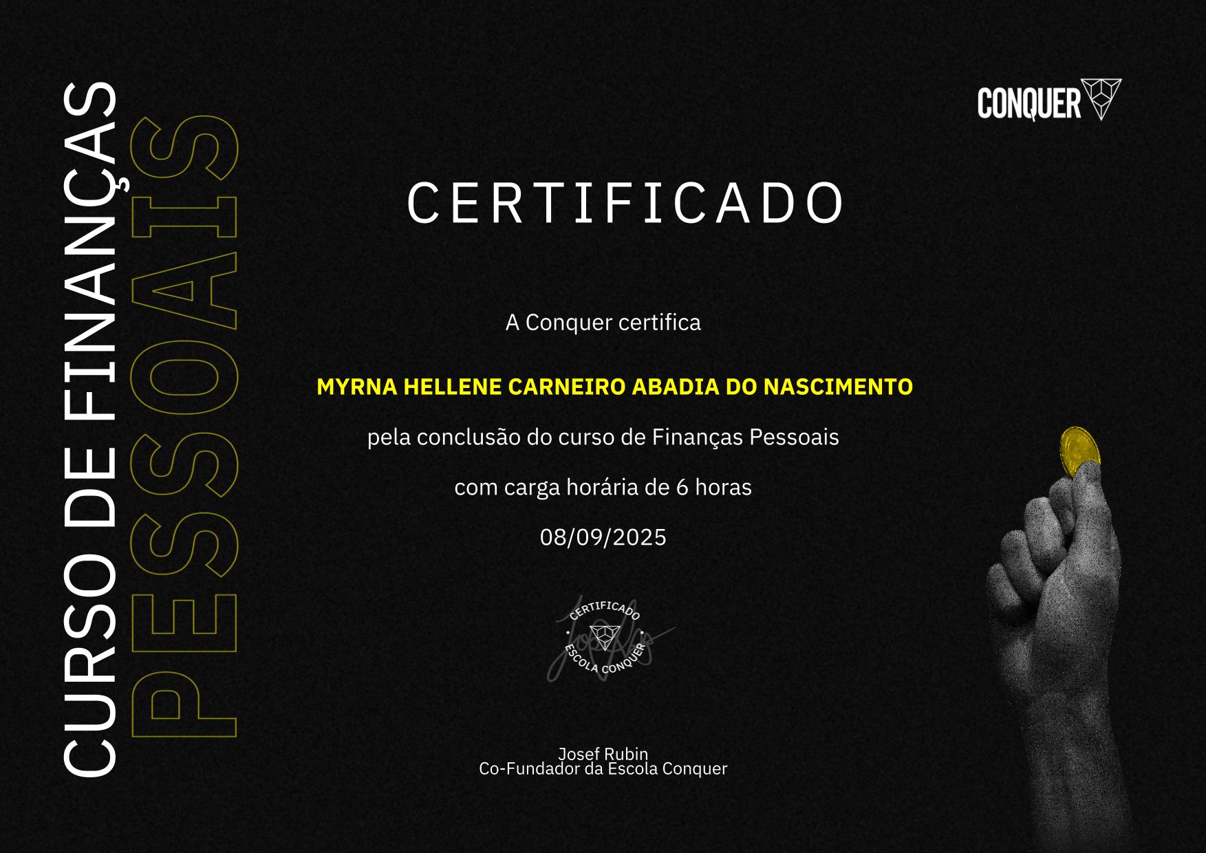 Certificado de Finanças Pessoais