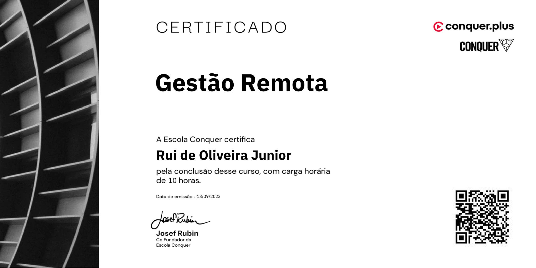 Certificado de Gestão Remota