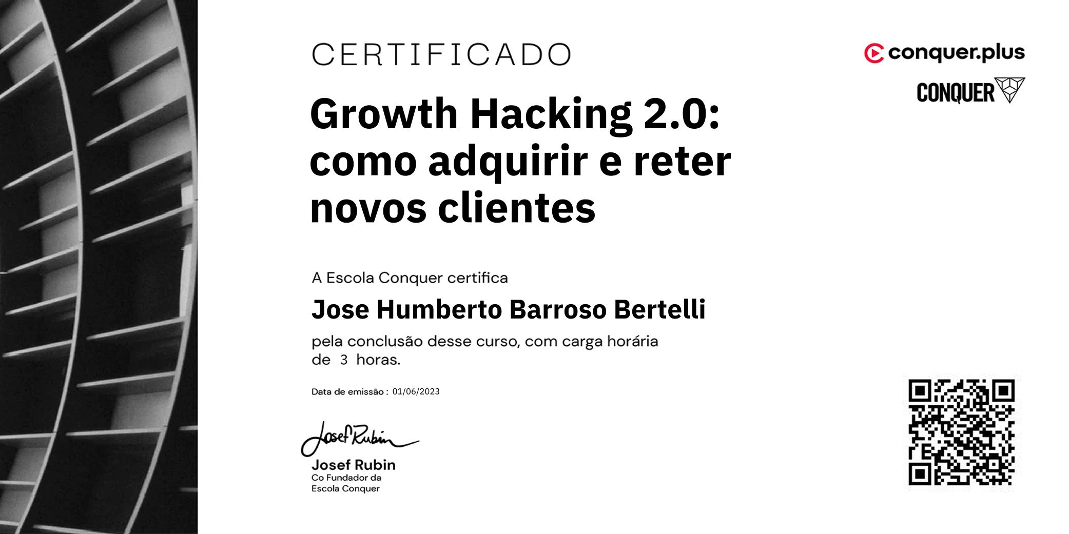 Certificado de Growth Hacking 2.0: como adquirir e reter novos clientes