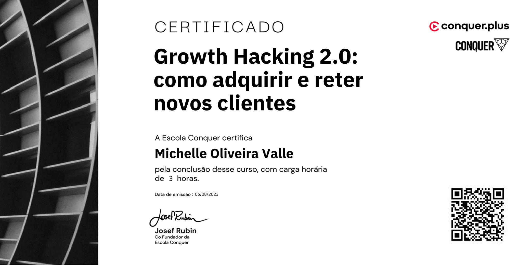 Certificado de Growth Hacking 2.0: como adquirir e reter novos clientes