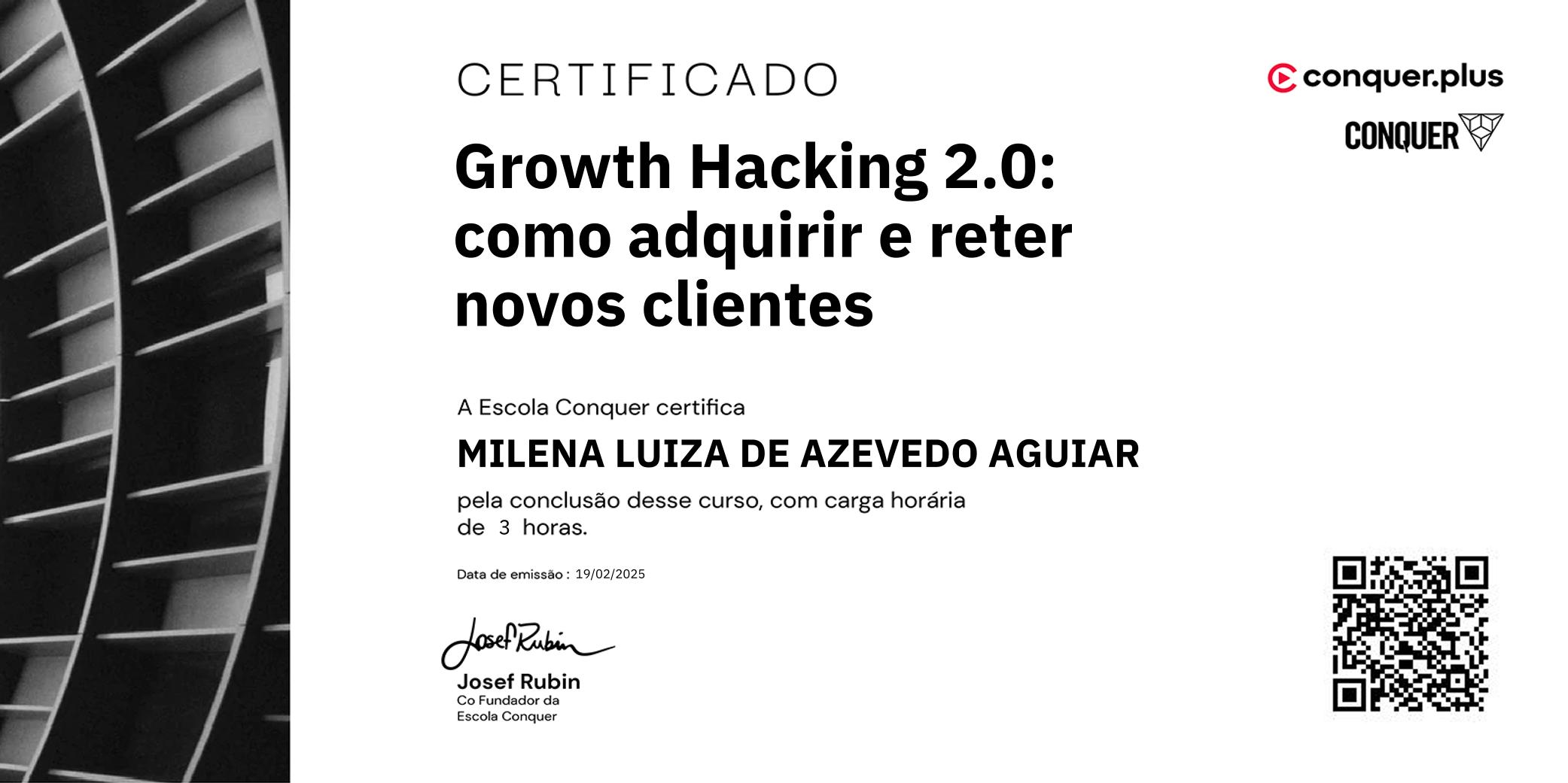 Certificado de Growth Hacking 2.0: como adquirir e reter novos clientes