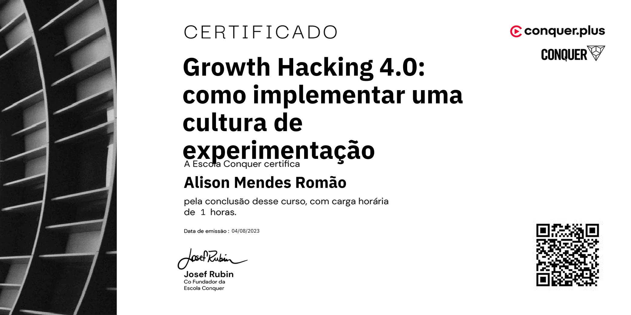 Certificado de Growth Hacking 4.0: como implementar uma cultura de experimentação