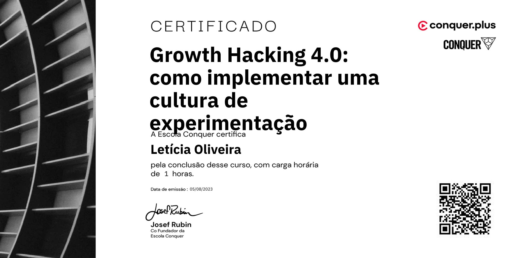 Certificado de Growth Hacking 4.0: como implementar uma cultura de experimentação